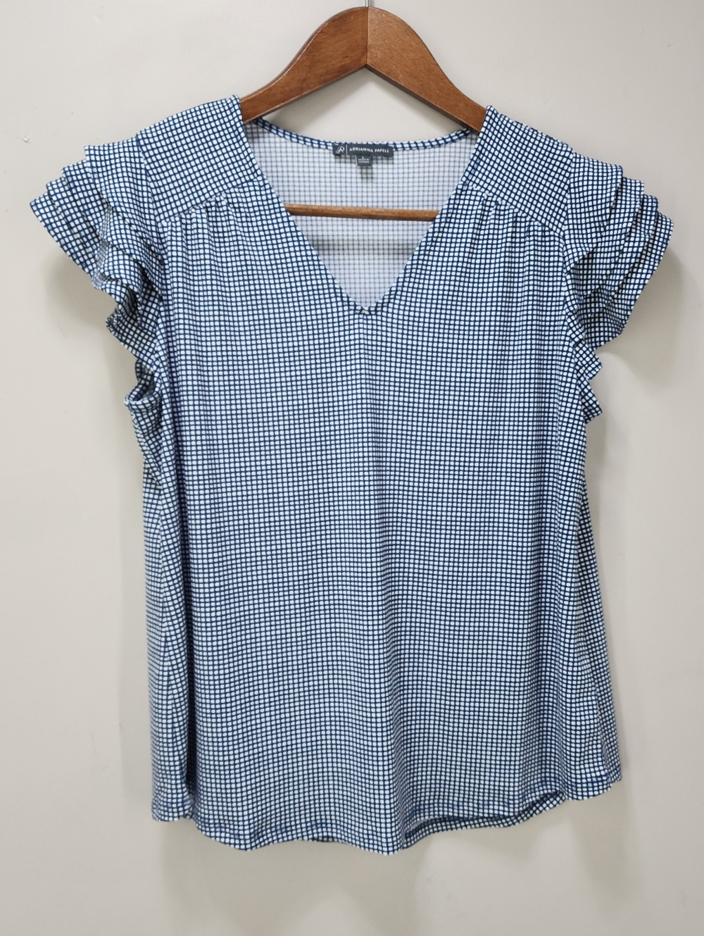 Adrianna Papell Ruffle Sleeve Blouse